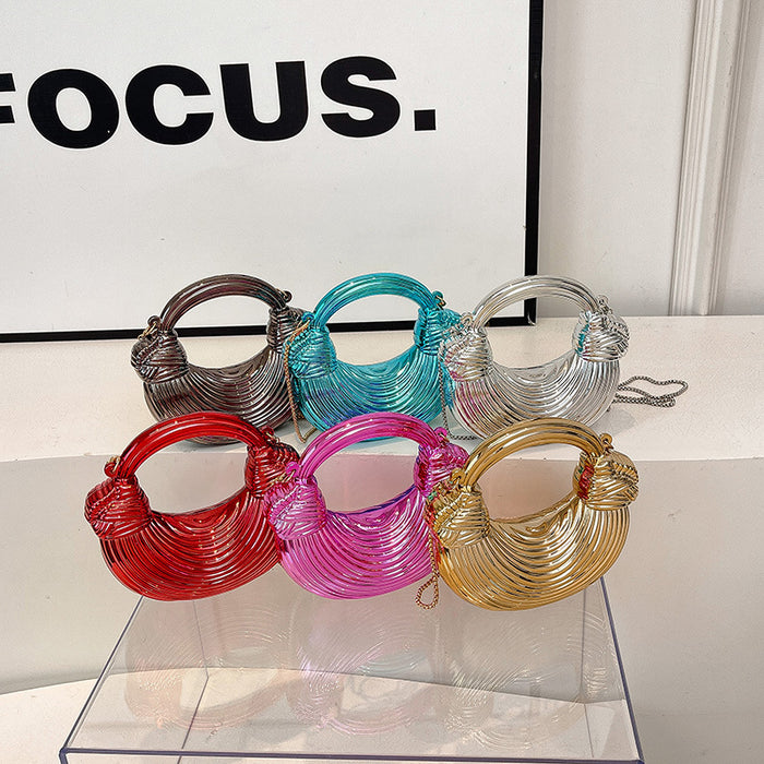 Clutch Bag Women Fashion Western Style Personality Trendy Handbag Crescent Bag