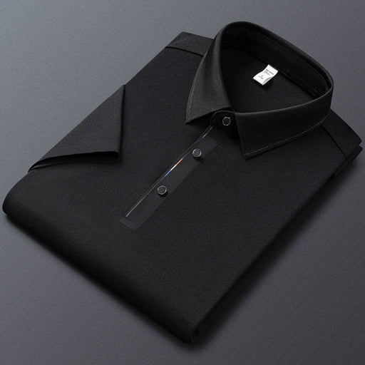 Cotton Short-sleeved Polo Shirt Men's Business Casual Lapel Solid Color Shirt - Dio Kollections