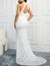 Dio 2024 Mermaid Backless High Neck Wedding Dress - Dio Kollections