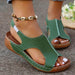 Dio Hollow Out Toe Round Toe Beach Roman Sandals - Dio Kollections