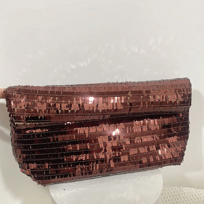 Ultra-Shiny Sequin Clutch Bags French Beaded Evening Handbags