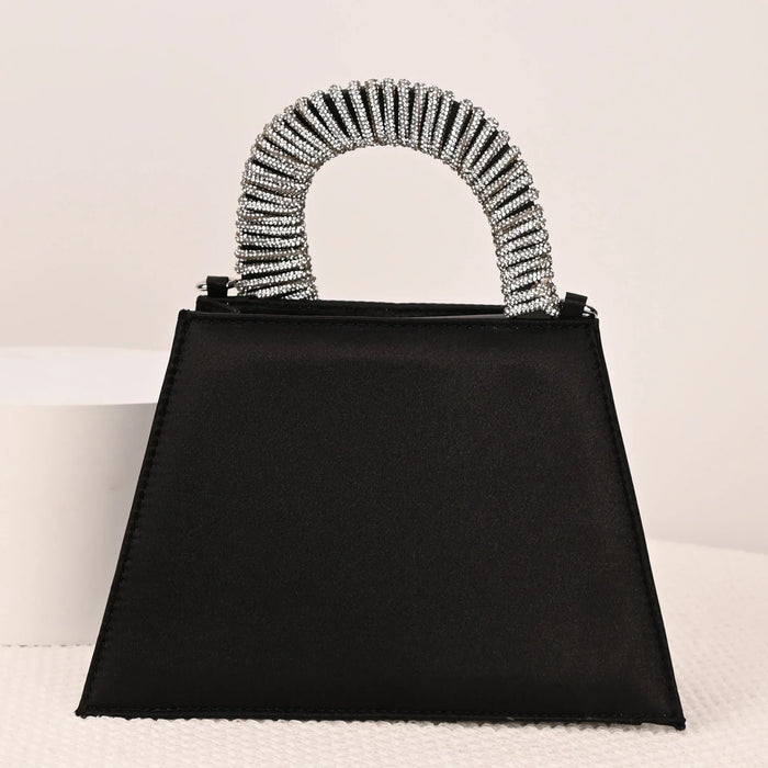 Diamond French Fairy Rhinestone Trapezoid Single Shoulder Crossbody Handbag