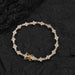 Floral Mixed Set Unisex Tennis Bracelet in Gold and Silver - Dio Kollections