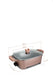 Electric hot pot with dimensions and specifications on a white background