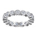 S925 Silver Women's Sterling Row Ring Same Row Diamond Zircon Women's Silver Ring Z+2 1/2 - Dio Kollections