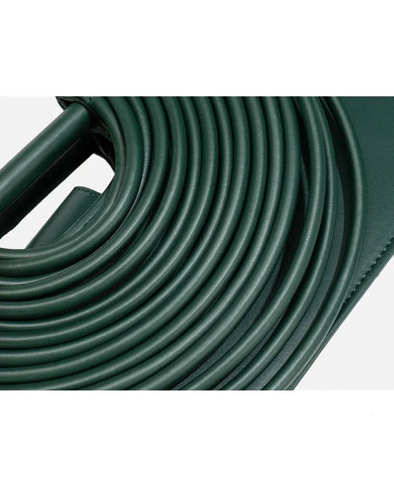 Green belt with text 'FASHION + NEW FASHION' on a white background