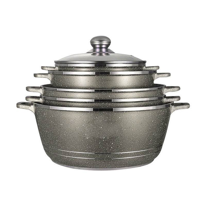 10-Piece Western-Style Non-Stick Marble Cookware Set - Dio Kollections