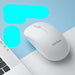 White ViewSonic mouse on a light blue background with text about features.