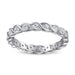 S925 Silver Women's Sterling Row Ring Same Row Diamond Zircon Women's Silver Ring Z+2 1/2 - Dio Kollections