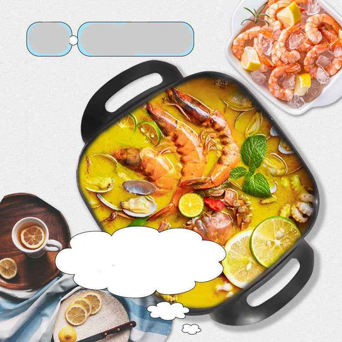 Non-Stick Grill Pot Electric Cooking Pot Electric Hot Pot Multifunctional