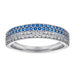 S925 Silver Women's Sterling Row Ring Same Row Diamond Zircon Women's Silver Ring Z+2 1/2 - Dio Kollections