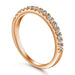 S925 Silver Women's Sterling Row Ring Same Row Diamond Zircon Women's Silver Ring Z+2 1/2 - Dio Kollections
