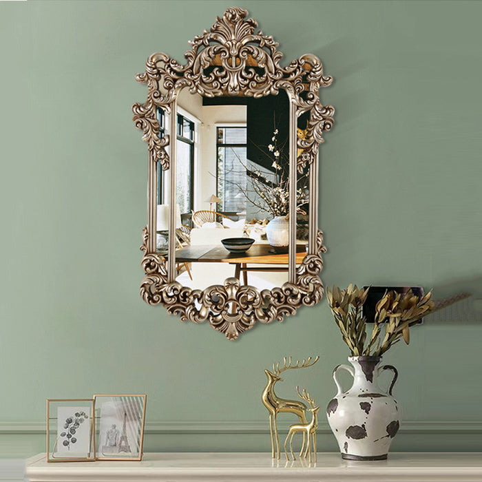 French Carved Bathroom Bedroom Makeup Living Room Decorative Mirror
