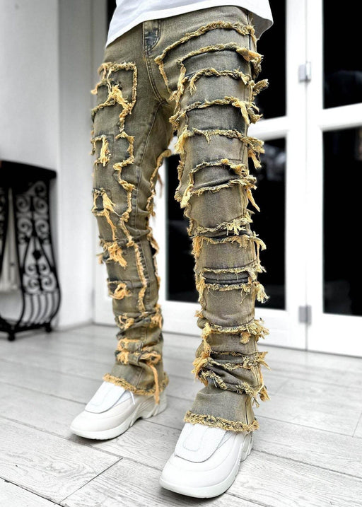 Dio New Men's Denim Straight Pants Street Fashion Stretch Straight Pants - Dio Kollections