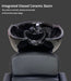 Black ceramic basin with a gray chair on a dark background