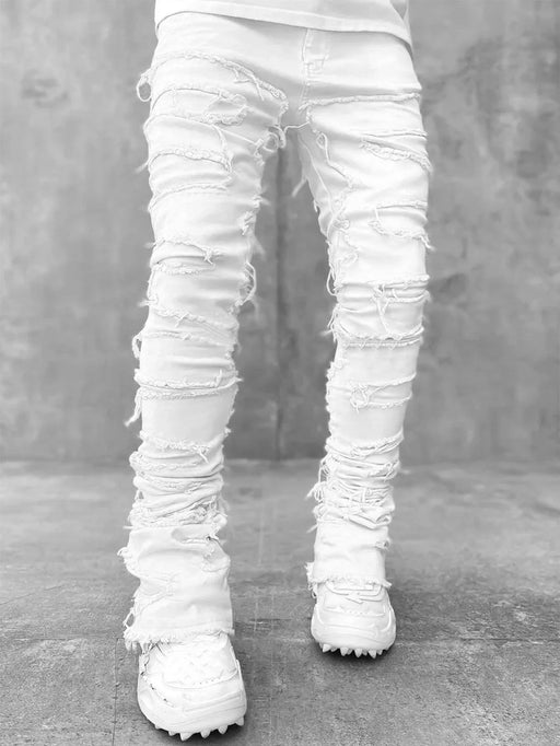 Dio New Men's Denim Straight Pants Street Fashion Stretch Straight Pants - Dio Kollections