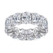 S925 Silver Women's Sterling Row Ring Same Row Diamond Zircon Women's Silver Ring Z+2 1/2 - Dio Kollections