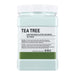 Tea tree jelly mask container with label on a white background