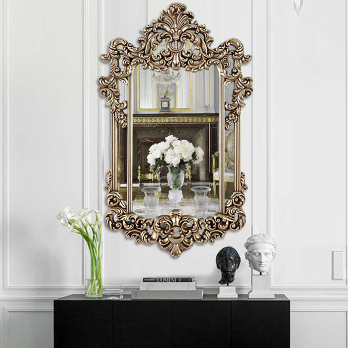 French Carved Bathroom Bedroom Makeup Living Room Decorative Mirror