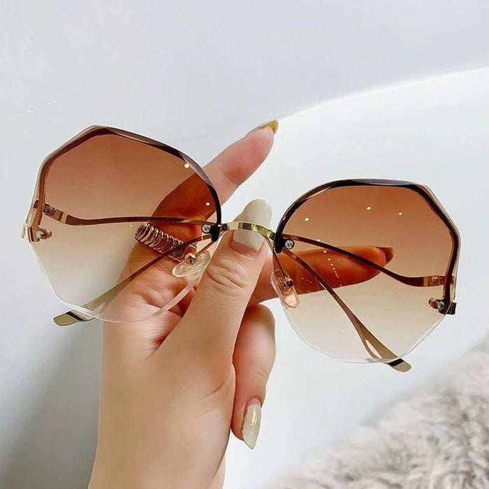Dio Gradient Designer Vintage Pilot Retro Shades Cutting Lens Sunglasses - Dio Kollections