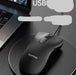 Black ViewSonic mouse connected to a laptop on a textured surface with text in Chinese.