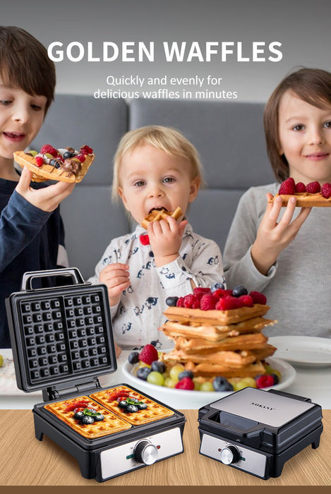 Waffle Machine Breakfast Bread Sandwich Machine Electric Cake Pan