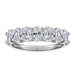 S925 Silver Women's Sterling Row Ring Same Row Diamond Zircon Women's Silver Ring Z+2 1/2 - Dio Kollections
