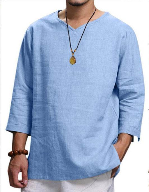 Dio Hot Style Men's Loose Solid Color Casual Plus Size Shirt - Dio Kollections
