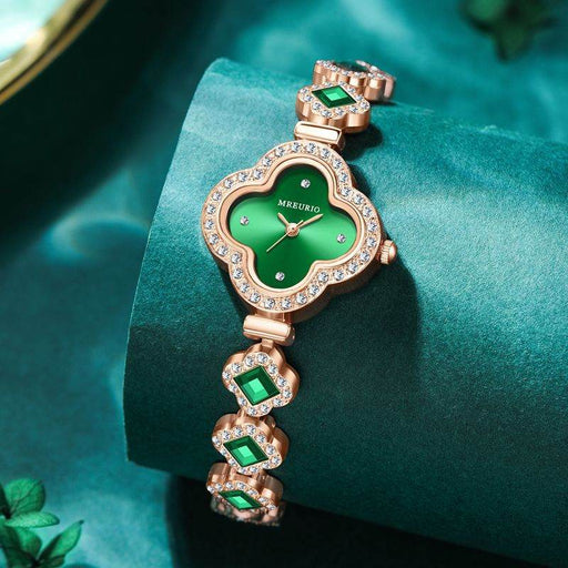 Dio Hot Fashion Clover Bracelet Quartz Watch Emerald Women's Watch - Dio Kollections