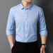 Size 48 Men's Long Sleeve Business Workwear Anti-Wrinkle Suit Stretch Breathable Shirt - Dio Kollections