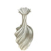 Large Twisted Silk White Art Vase - Modern Nordic Decor - Dio Kollections