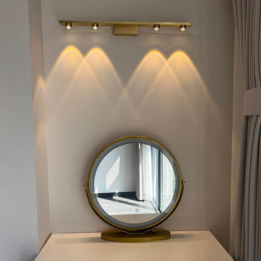 Nordic Light Luxury All Copper Wall Lamp Creative Background Wall Projection Atmosphere Lamp - Dio Kollections