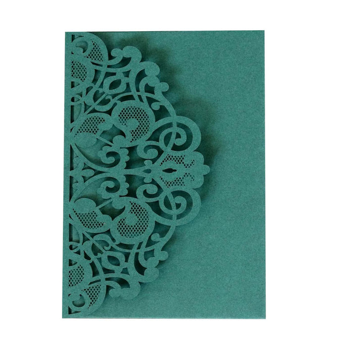 Dio Laser Cut Tri-Fold Invitation Card Kit - 10 Pieces