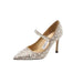 Dio Crystal Queen Apricot Stiletto Wedding Pumps - Dio Kollections