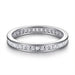 S925 Silver Women's Sterling Row Ring Same Row Diamond Zircon Women's Silver Ring Z+2 1/2 - Dio Kollections
