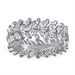 S925 Silver Women's Sterling Row Ring Same Row Diamond Zircon Women's Silver Ring Z+2 1/2 - Dio Kollections