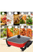 Electric hot pot with various food images and text on a white background