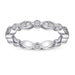 S925 Silver Women's Sterling Row Ring Same Row Diamond Zircon Women's Silver Ring Z+2 1/2 - Dio Kollections