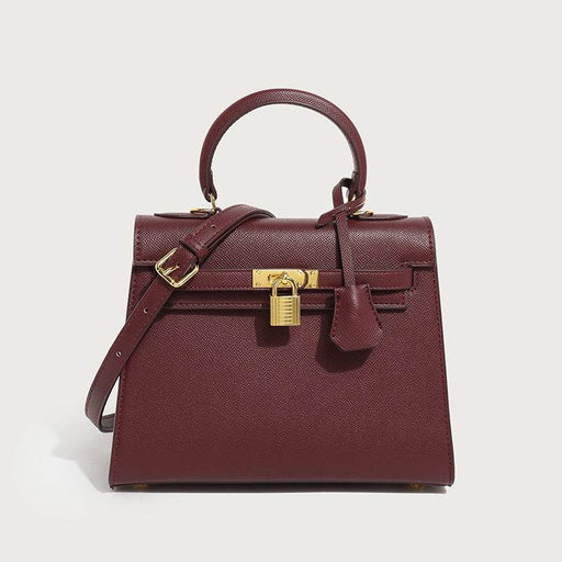 Dio Kelly Trapezoid Palm Print Handbag - Versatile Shoulder Bag - Dio Kollections