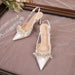 Elegant Women's Pointed Toe Back Empty Sandals - Simple & Versatile - Dio Kollections