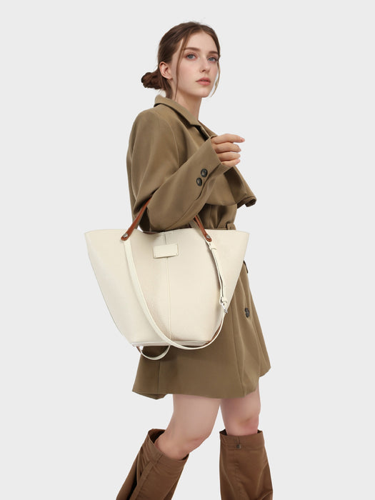 Vintage Lychee Pattern Vegetable Basket Handbag Versatile Shoulder Tote Bag