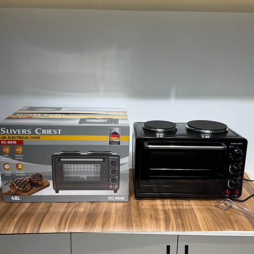 Stainless Steel Double Electric Oven, 38L Capacity with Touch Controls - Dio Kollections