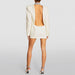 Dio Trendy Backless Blazer Skirt with Diamond Detail - Dio Kollections