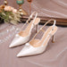 Elegant Pointed-Toe Stiletto Sandals for Women - Dio Kollections