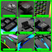Collage of keyboard components and features with Limeide branding on a green background.