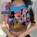 Dio Women's Charming Slim Cartoon Disney Printing Stitch Crop Top Fit T Shirt - Dio Kollections