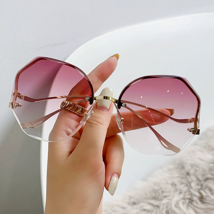 Dio Gradient Designer Vintage Pilot Retro Shades Cutting Lens Sunglasses - Dio Kollections