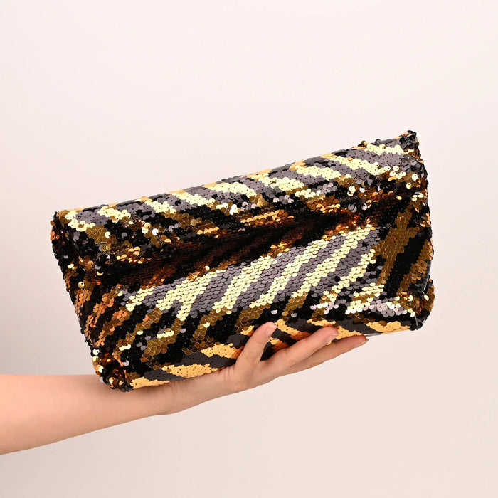 Ultra-Shiny Sequin Clutch Bags French Beaded Evening Handbags