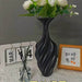 Large Twisted Silk White Art Vase - Modern Nordic Decor - Dio Kollections
