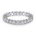 S925 Silver Women's Sterling Row Ring Same Row Diamond Zircon Women's Silver Ring Z+2 1/2 - Dio Kollections